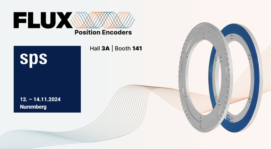 FLUX GmbH to Showcase New IND-MAX Inductive Angle Encoders at SPS 2024